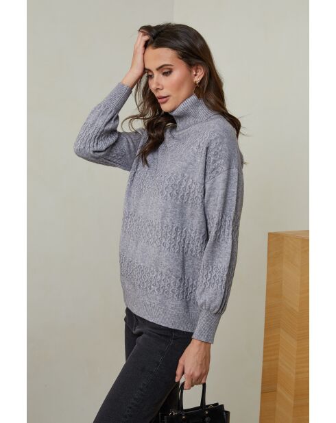 Grijze trui Léana