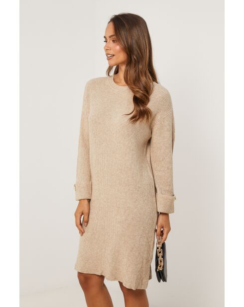 Robe pull Coralyne beige