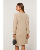 Abito in felpa Coralyne beige