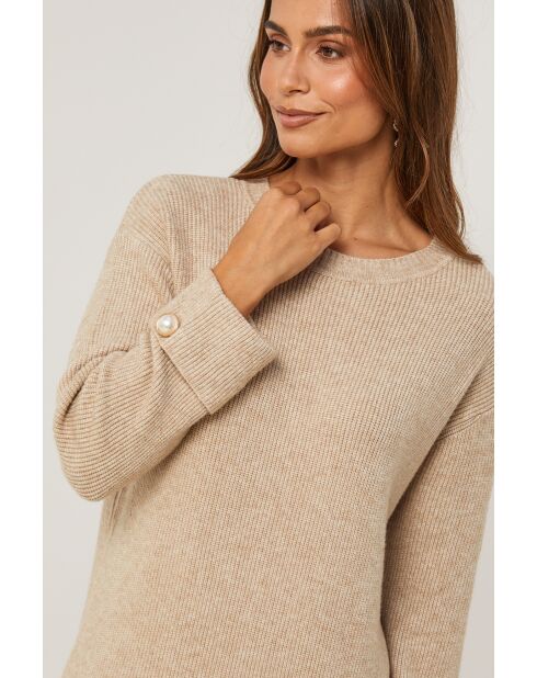 Robe pull Coralyne beige