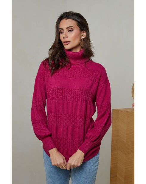 Léana Fushia Pullover
