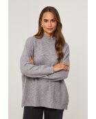 Grauer Pullover Naelis