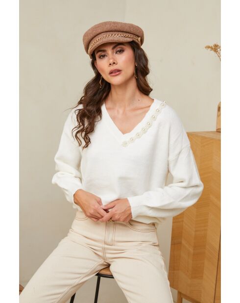 Maglione bianco Raylia