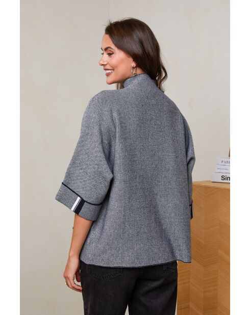 Zwart/grijze Mira sweater