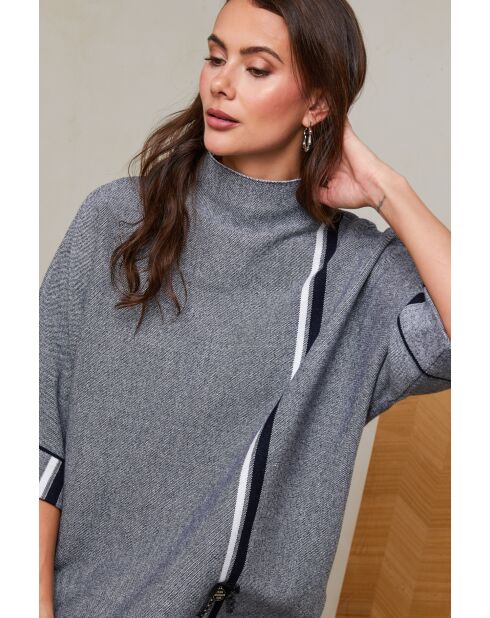 Zwart/grijze Mira sweater