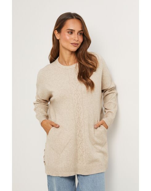Lyris Taupe-Pullover