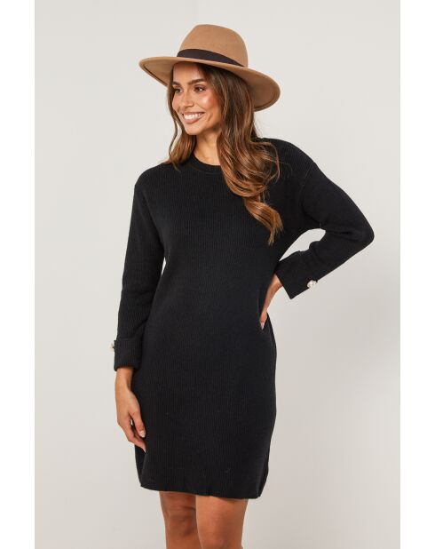 Abito in felpa Coralyne nero