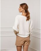 Pull Jackson en Cachemire mélangé écru