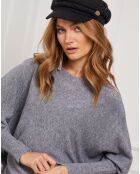 Jersey Jackson en mezcla de punto gris oscuro