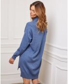 Robe en Cachemire mélangé Abufera indigo