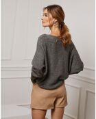 Pull Jackson en Cachemire mélangé kaki