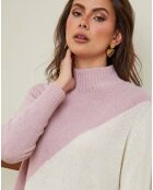 Pull en Laine mélangée Csorna rose