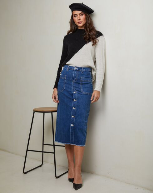 Pull en Laine mélangée Csorna noir