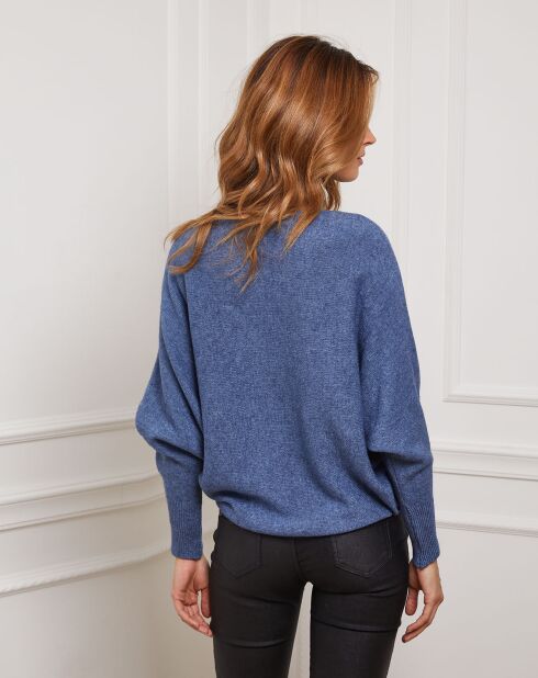 Pull Jackson en Cachemire mélangé indigo