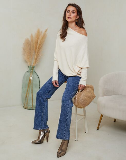 Poncho Isaszeg écru