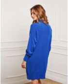 Robe Landreau en Cachemire mélangé bleu roi