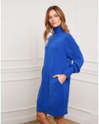 Robe Landreau en Cachemire mélangé bleu roi