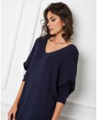 Pull en Laine mélangée Csepreg marine