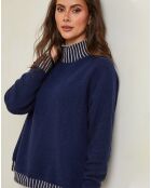 Pull en Laine mélangée Csepreg marine
