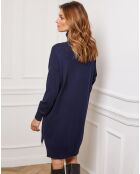 Robe en Cachemire mélangé Abufera marine