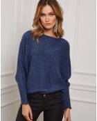 Pull Jackson en Maille mélangée marine