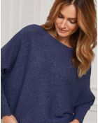 Pull Jackson en Maille mélangée marine