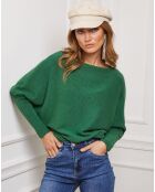 Pull Jackson en Cachemire mélangé vert