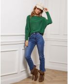 Pull Jackson en Cachemire mélangé vert