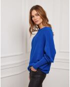 Pull Jackson en Cachemire mélangé bleu roi