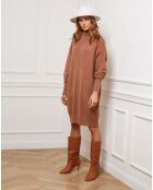 Robe Landreau en Cachemire mélangé camel