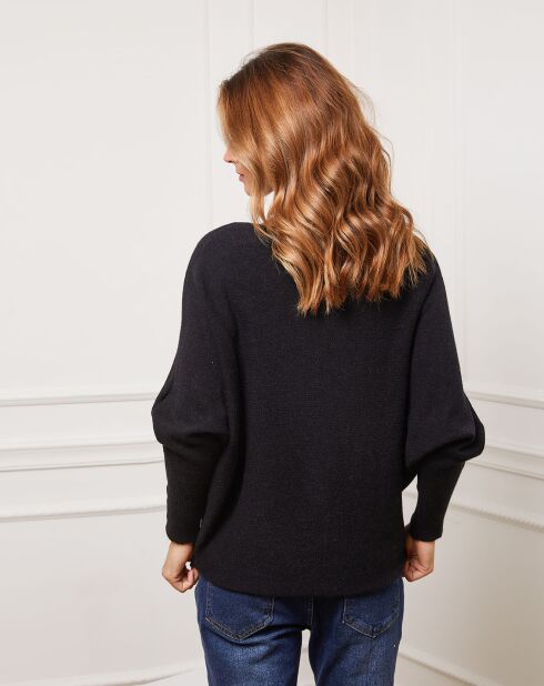 Pull Jackson en Cachemire mélangé noir