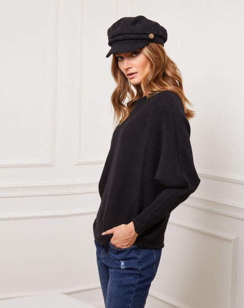 Pull Jackson en Cachemire mélangé noir