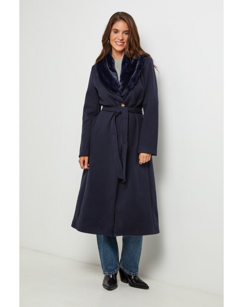 Cappotto blu scuro Anne-Sophie