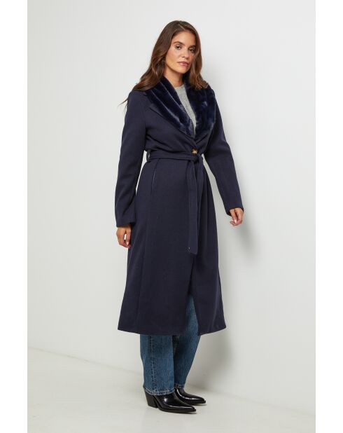 Cappotto blu scuro Anne-Sophie