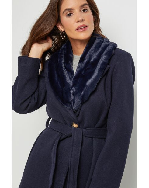 Cappotto blu scuro Anne-Sophie