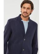 Manteau mi-long Mao, Marine