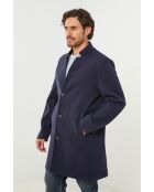 Manteau mi-long Mao, Marine