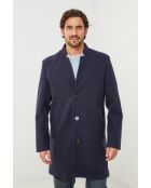 Manteau mi-long Mao, Marine