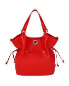 Bandolera de piel roja - 28x31x13,50 cm