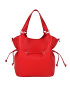 Bandolera de piel roja - 28x31x13,50 cm