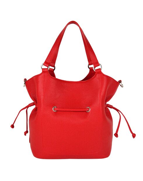 Bandolera de piel roja - 28x31x13,50 cm