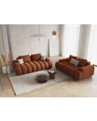 Sofá Kimi de ladrillo de 2 plazas - 175x100x84 cm