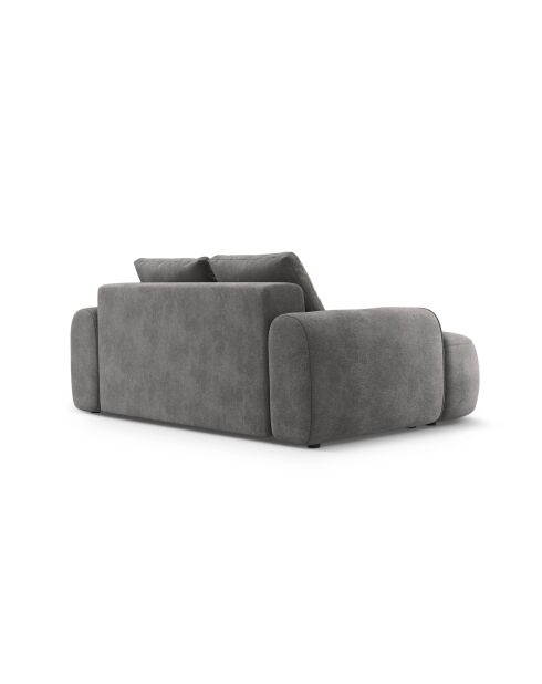Canapé velours Kimi 2 Places gris - 175x100x84 cm