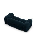 Loretto 3-zitsbank in fluweel, diep petrolblauw, 210x100x68 cm