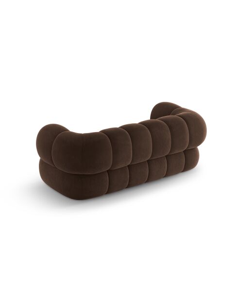 Koge 2-zitsbank in chocoladefluweel - 180x95x70 cm