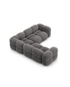 Loretto Velvet Symmetrisches Ecksofa 4-Sitzer Grau - 250x250x68 cm