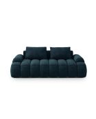 Kimi 3-Sitzer-Sofa aus Samt, 200 x 100 x 84 cm, Petrolblau