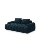 Kimi 3-Sitzer-Sofa aus Samt, 200 x 100 x 84 cm, Petrolblau