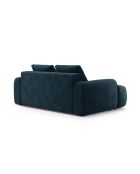 Kimi 3-Sitzer-Sofa aus Samt, 200 x 100 x 84 cm, Petrolblau