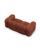 Koraalkleurige 3-zitsbank Loretto - 210x100x68 cm